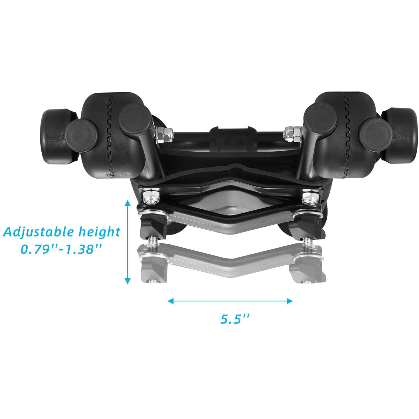 Aluminum Folding Kayak Rack 4 PCS Set J Bar Car Roof Canoe Boat Rack