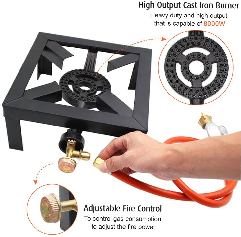 High Output Portable Propane Burner, Outdoor Stoves